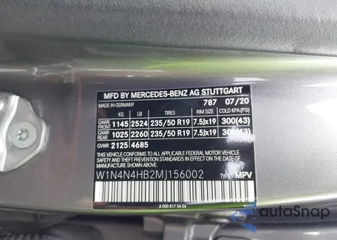 2021 Mercedes-Benz Gla 250 4Matic z USA, uszkodzony, nr VIN W1N4N4HB2MJ156002